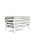 Timber Lounge Bank links, hohe Armlehne