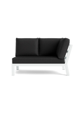 Timber Lounge Bank links, hohe Armlehne
