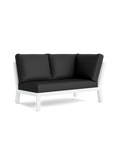 Timber Lounge Bank links, hohe Armlehne