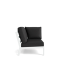Timber Lounge Bank links, hohe Armlehne