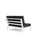 Timber Lounge Bank links, hohe Armlehne