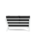 Timber Lounge Bank links, hohe Armlehne