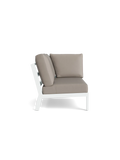Timber Lounge Bank links, hohe Armlehne