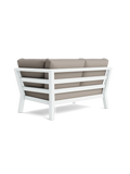 Timber Lounge Bank links, hohe Armlehne