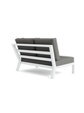 Timber Lounge Bank links, hohe Armlehne
