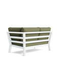 Timber Lounge Bank links, hohe Armlehne