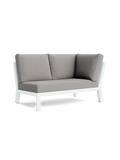 Timber Lounge Bank links, hohe Armlehne