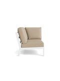 Timber Lounge Bank links, hohe Armlehne