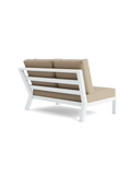 Timber Lounge Bank links, hohe Armlehne