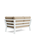 Timber Lounge Bank links, hohe Armlehne