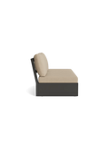 Edge Lounge Open Bank links mit Kissen