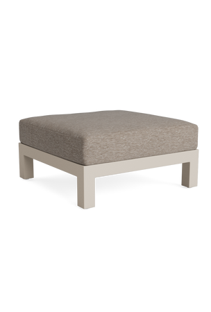 Block Lounge Fußhocker, Gestell Beige