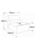 Sofa | Vola Sofa | "Element 70 ohne Armteil" - von designwerk online kaufen bei LIVINGforme.