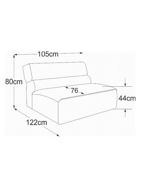 Sofa | Vola Sofa | "Element 105 ohne Armteil" - von designwerk online kaufen bei LIVINGforme.