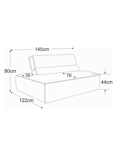 Sofa | Vola Sofa | "2HT links" - von designwerk online kaufen bei LIVINGforme.