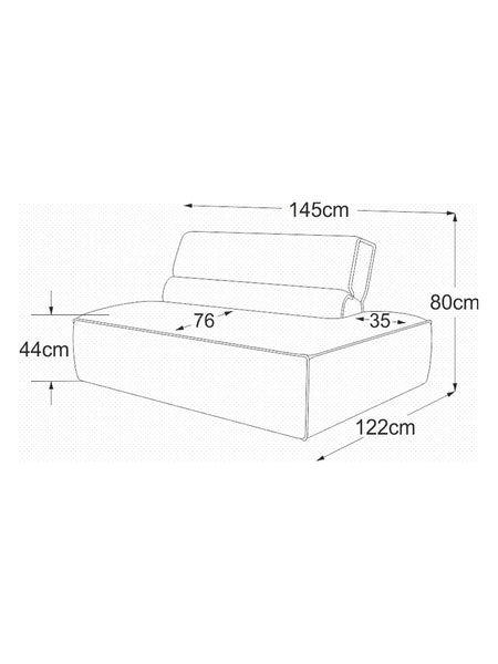 Sofa | Vola Sofa | "2HT rechts" - von designwerk online kaufen bei LIVINGforme.