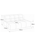 Sofa | Temple Sofa | "Element 140 ohne Armteil" - von designwerk online kaufen bei LIVINGforme.