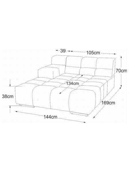 Sofa | Temple Sofa | "REC Armteil links" - von designwerk online kaufen bei LIVINGforme.