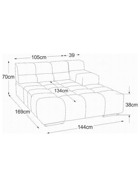 Sofa | Temple Sofa | "REC Armteil rechts" - von designwerk online kaufen bei LIVINGforme.