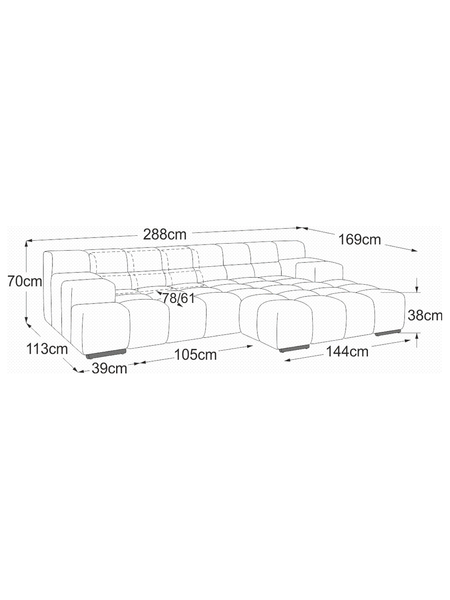 Sofa | Temple Sofa | "Element Armteil links + REC rechts" - von designwerk online kaufen bei LIVINGforme.