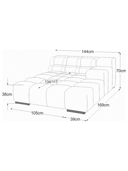 Sofa | Temple Sofa | "REC Armteil rechts (RVM)" - von designwerk online kaufen bei LIVINGforme.