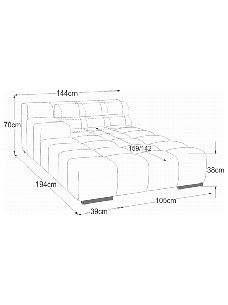 Sofa | Temple Sofa | "REC large Armteil links (RVM)" - von designwerk online kaufen bei LIVINGforme.