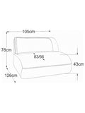 Sofa | Fluffy Sofa | "Element 105 ohne Armteil (RVM)" - von designwerk online kaufen bei LIVINGforme.