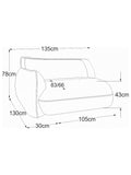 Sofa | Fluffy Sofa | "Element 105 Armteil links (RVM)" - von designwerk online kaufen bei LIVINGforme.
