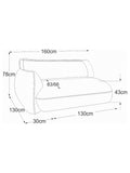 Sofa | Fluffy Sofa | "Element 130 Armteil links (RVM)" - von designwerk online kaufen bei LIVINGforme.