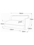 Sofa | Fluffy Sofa | "Element 130 Armteil rechts (RVM)" - von designwerk online kaufen bei LIVINGforme.