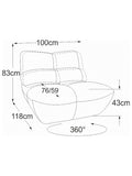 Sofa | Passion Sofa | "Sessel drehbar (RVM)" - von designwerk online kaufen bei LIVINGforme.