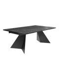 Esstisch Washington, Platte Marmoroptik Marquina, geschlossen, andere Perspektive
