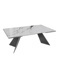 Esstisch Washington, Platte Marmoroptik Fiorentino, geschlossen