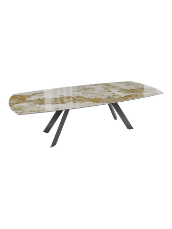 Esstisch Missouri, Platte Marmoroptik Fiorentino, im Raum