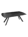 Esstisch Missouri, Platte Marmoroptik Marquina, geschlossen