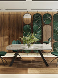 Esstisch Missouri, Platte Marmoroptik Fiorentino, im Raum