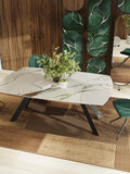 Esstisch Missouri, Platte Marmoroptik Fiorentino, im Raum