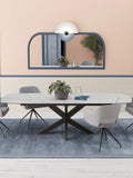 Esstisch Phoenix, Platte Marmoroptik matt, im Raum