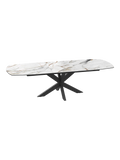 Esstisch Phoenix, Platte Marmoroptik Fiorentino, ausgezogen