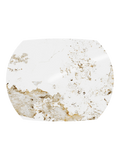 Esstisch Kheops, Platte Marmoroptik Calcatta, Draufsicht, geschlossen