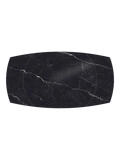 Esstisch Kheops, Platte Marmoroptik Marquina, Draufsicht, ausgezogen