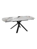 Esstisch Kheops, Platte Marmoroptik Fiorentino, ausgezogen