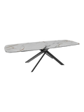 Esstisch Ria 190/270 x 100 x 76 cm, Platte Marmoroptik Fiorentino, ausgezogen
