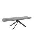 Esstisch Ria 190/270 x 100 x 76 cm, Platte Silver, ausgezogen