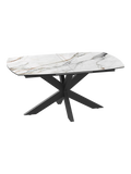 Esstisch Phoenix, Platte Marmoroptik Fiorentino, geschlossen