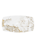 Esstisch Milazzo, Platte Marmoroptik Calcatta, Draufsicht, ausgezogen