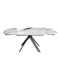Esstisch Milazzo, Platte Marmoroptik Fiorentino, ausgezogen