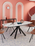 Esstisch Milazzo, Platte Marmoroptik Fiorentino, im Raum