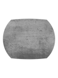 Esstisch Milazzo, Platte Silver, Draufsicht, geschlossen