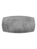 Esstisch Milazzo, Platte Silver, Draufsicht, ausgezogen